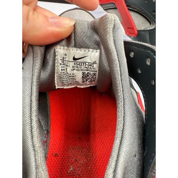 Youth Nike Huarache Run - Dark Smoke Gray - Size 6 Youth - missing laces - Picture 10 of 11